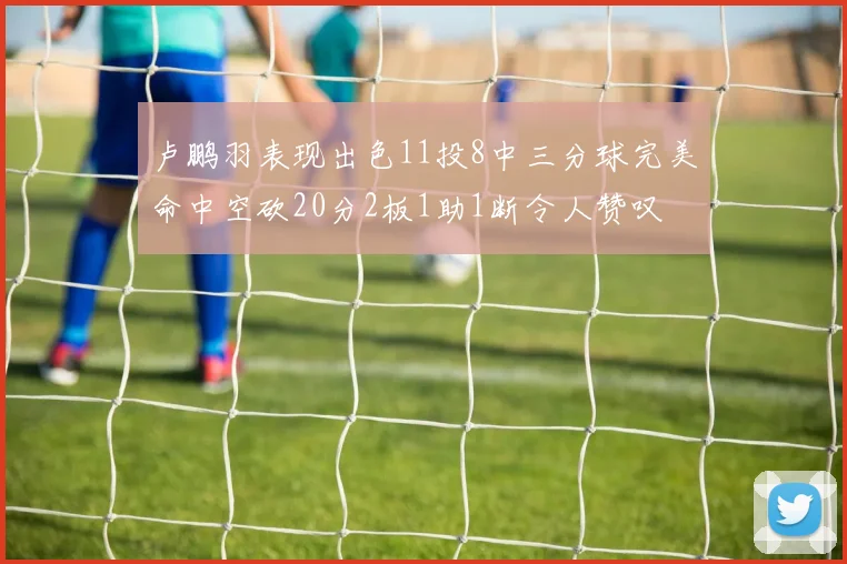 卢鹏羽表现出色11投8中三分球完美命中空砍20分2板1助1断令人赞叹