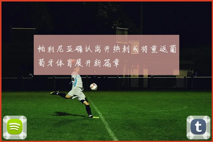 帕利尼亚确认离开热刺或将重返葡萄牙体育展开新篇章